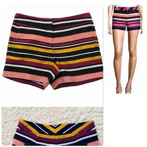 Ann Taylor Striped Pattern Print Shorts